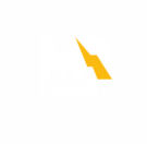 Logo featuring the letters "M" and "R" in bold white font, with a lightning bolt integrated into the "R." Beneath the letters, the words "POWER SYSTEMS" are written in white uppercase letters against a transparent background, highlighting their expertise in power system studies and arc flash risk.