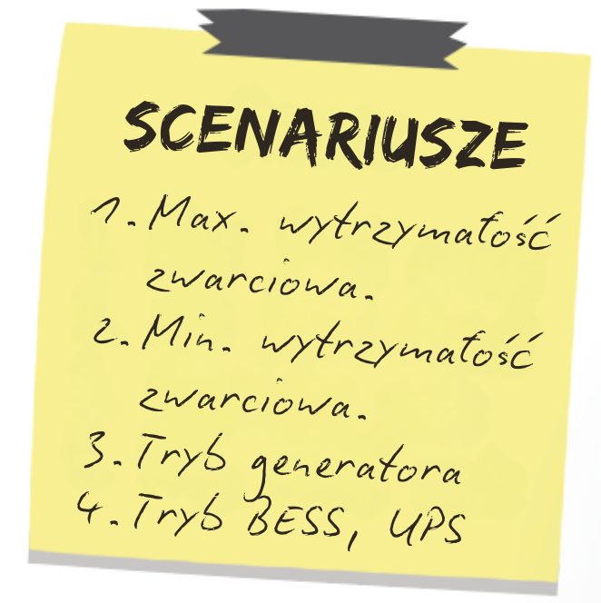 scenariusze wytrzymalosc zwarciowa tryb generatora tryb bess ups